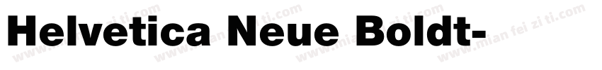 Helvetica Neue Boldt字体转换